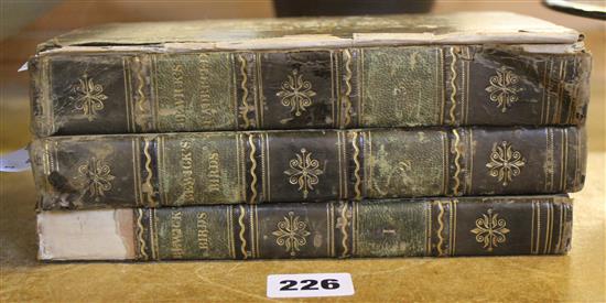 Bewicks Quadrupeds, Hodgson et al, Newcastle 1800 - History of British Birds, 2v, Walker, Newcastle 1804 (3, bindings a.f)
